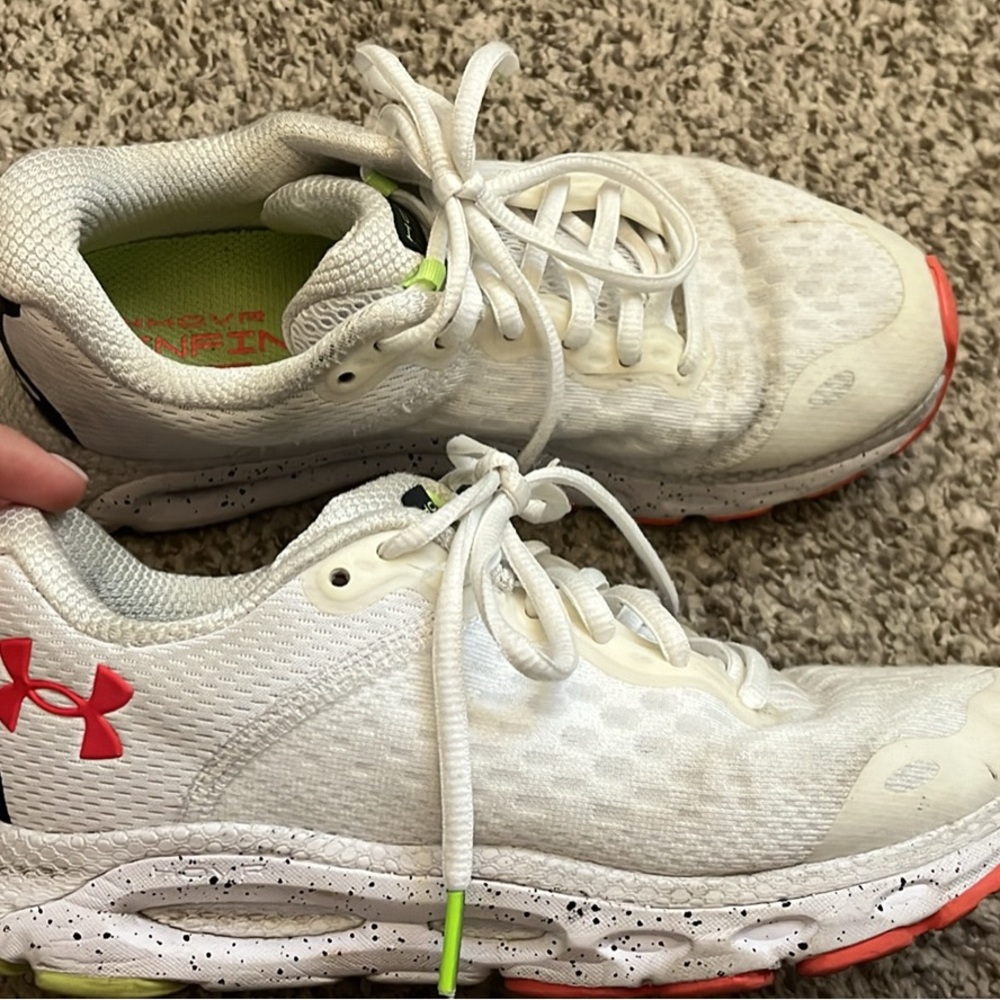Under Armour Black and Pink Running Shoes